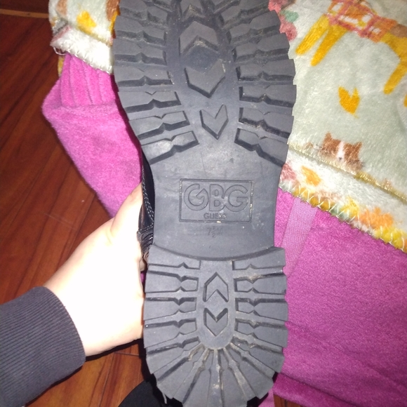 GBG GUESS BOOTS BLACK SIZE 7.5 - Picture 5 of 6